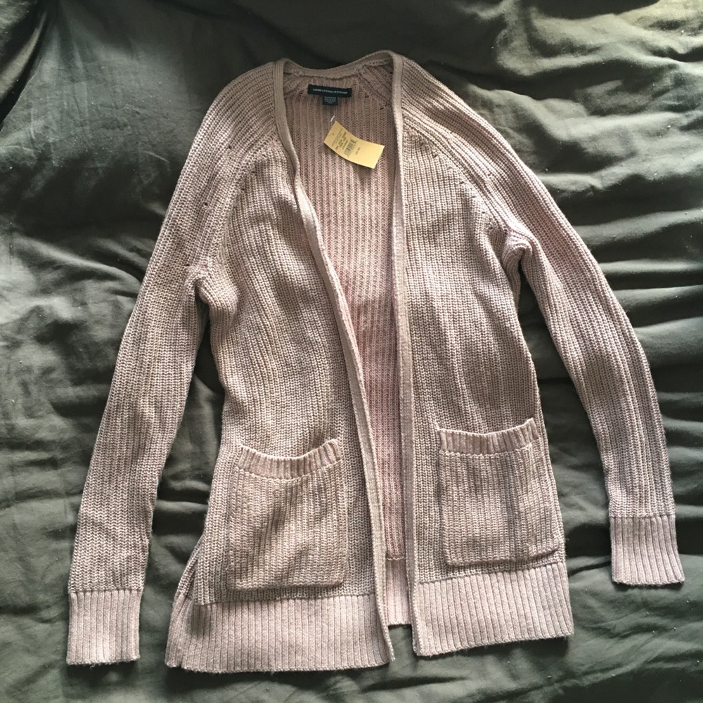 American Eagle Open Front Knit Sweater